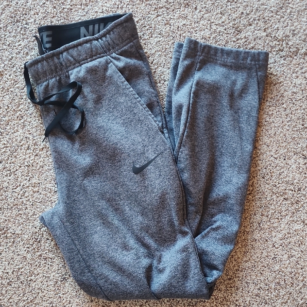 Nike Gray Sweat Pants with Black Logo
